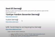 Para Yardımı Yapan Dernekler ve Kurumlar